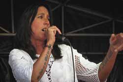 Sängerin beim Schachtseefest Bad Friedrichshall